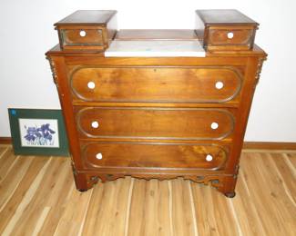Wonderful antique dresser with small marble top