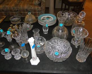Cut glass and other fun glass pieces