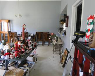 Holiday items, bar stools, and a wonderful collection of furniture as well