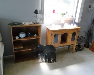Bookshelf and other decorative items as well