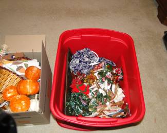 We have loads of small holiday decorations