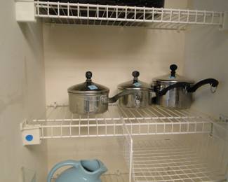 Pots, with lids