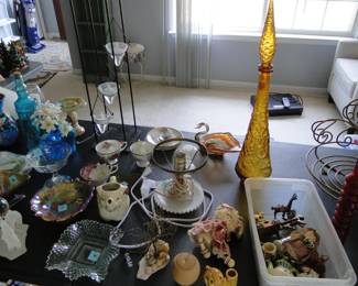 Colorful glass pieces, and more