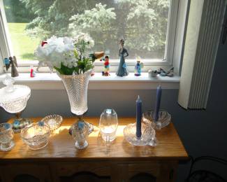 A fine collection of pressed glass