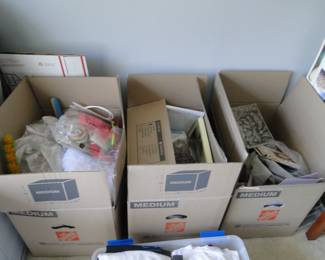 Boxes of treasures, crafts and more