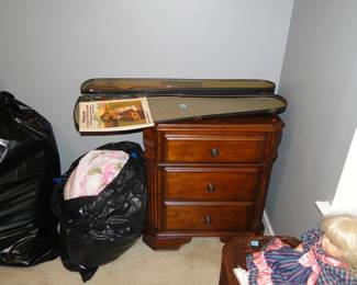Solid wood side table