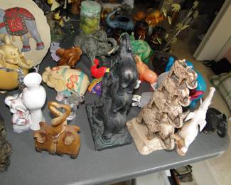 Elephants on top of elephants