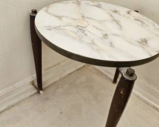 One of 2 vintage tables $25 each