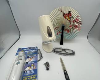 Vintage Dixie Cup Holder, Temporal Thermometer, Fan and more!