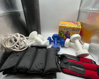 Exercise Ball, Free Weights, Ankle Weights and more