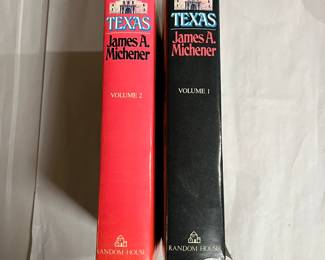 “Texas” by James Michener Volume 1 and Volume 2