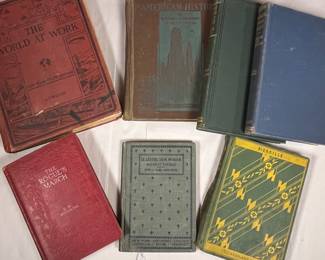 Vintage Book Lot - The World at Work, American History, Rogue’s March and more!