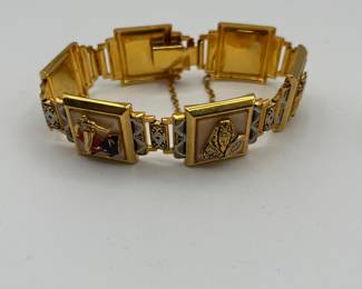 Spanish bracelet, yellow metal, beautiful condition.