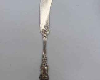 Silver plate spreader knife