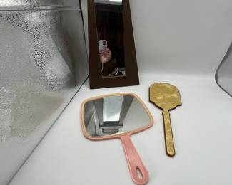 Vintage hand mirror lot