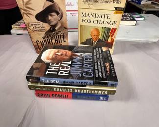 Book Lot, Historical and Biographical books. Colin Powell, Jimmy Carter, Eisenhower and more.