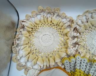 Vintage Hand Crochet Doilies