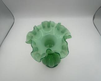 Beautiful Green Fenton Glass!