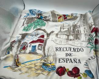Gorgeous silk scarf from Spain.
