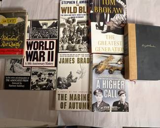 Huge WWI and WWII, Greatest Generation book collection.