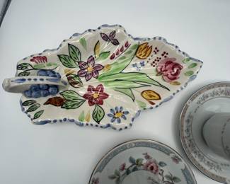 Blue Ridge Southern Potteries Summertime Relish Dish. Beautiful Condition!