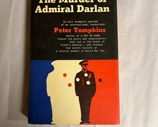First Edition “The Murder of Admiral Darian” Peter Tompkins