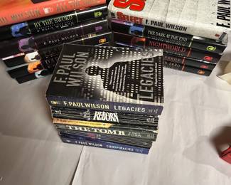 Huge lot of F. Paul Wilson Books. The Legacies, The Tomb, Reborn and More!