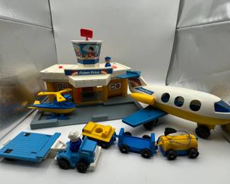 Fisher Price Airport! Include helicopter, airplane and all sorts of other toys.
