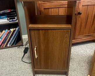 Small side table, end table with door.