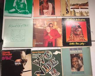 Stevie Wonder!!! Vinyl Record Albums
Nat King Cole !!!!
Collection of Stevie Wonder vinyl records including 'Songs in the Key of Life,' 'Characters,' and more. Various years from the 1970s. See pictures for condition details.
See items descriptions and photos for condition details.