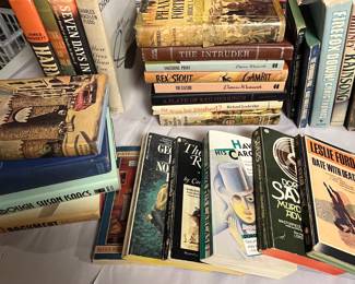 Huge Vintage Book Collection Including Multiple First Edition Harm’s Way, Phantom Fortress and more.