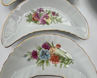 Hand Painted Snack Dishes