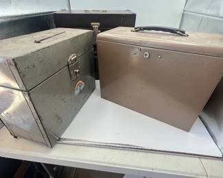 Collection of Metal File Boxes
