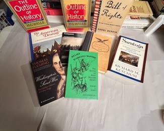 Large book lot - Historical books. Outline of History, American Destiny, Bill of Rights and more!