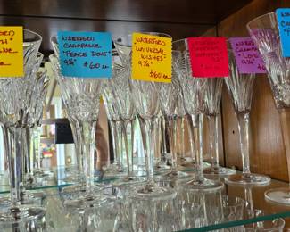 Assorted Millenium Champagne glasses