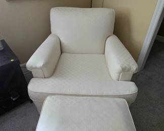 Damask chair & Ottoman $95!