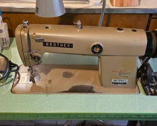 Vintage industrial Brother sewing machine