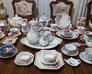 vintage fine China tea sets, teapots and tea cups