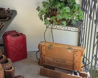 Vintage metal gas can