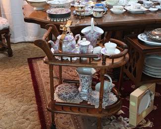Vintage fine China tea sets, teapots and tea cups, vases, bowls, and more