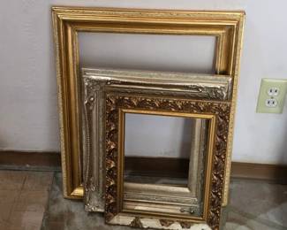 Vintage gold picture frames