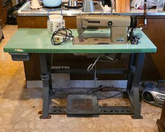Vintage industrial Brother sewing machine