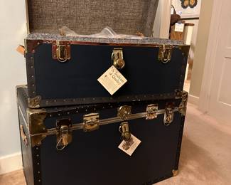 Vintage (never used) steamer trunks