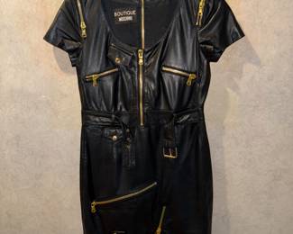 Moschino leather dress