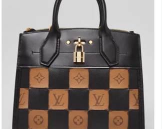 Louis Vuitton City steamer handbag Damier Dressage reverse monogram