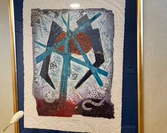 Etching by artist David Dodsworth "Akkadian I"