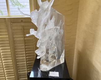 Acrylic sculpture by Frederick Hart "Heroic Spirit"