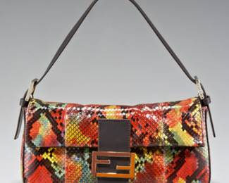 Fendi python baguette