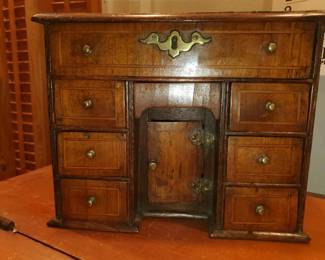 Miniature antique knee hole desk