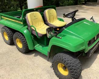 2010 John Deere Gator, 6 wheel, 4 wheel drive, tilt-bed, Electronic Sprayer included